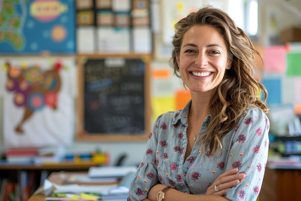 Leerkracht sluit het schooljaar af en gaat vrolijk en met rust en overzicht de vakantie in.